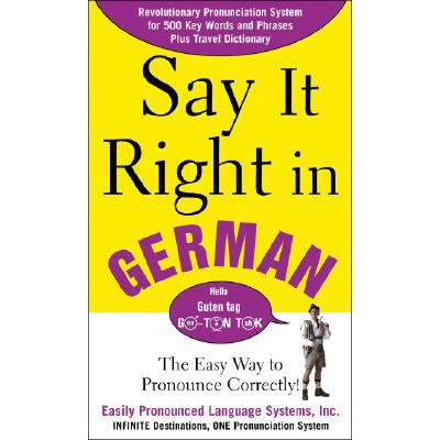 预订 Say It Right in German
