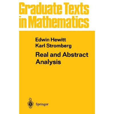 预订 Real and Abstract Analysis : A Modern Treatm...
