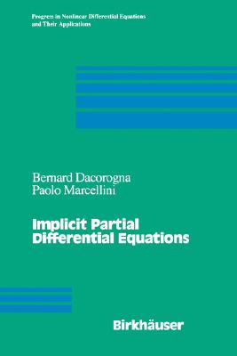 【预订】implicit partial differential