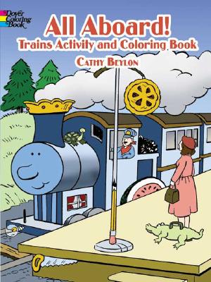 【预订】all aboard! trains: coloring & activity