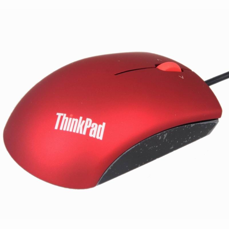联想ThinkPad有线蓝光鼠标 魅力红 小巧便携 商务办公鼠标 适用ThinkBook/ThinkPad等笔记本、台式机