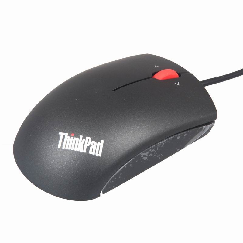 联想ThinkPad有线蓝光鼠标 金属黑 小巧便携 商务办公鼠标 适用ThinkBook/ThinkPad等笔记本、台式机