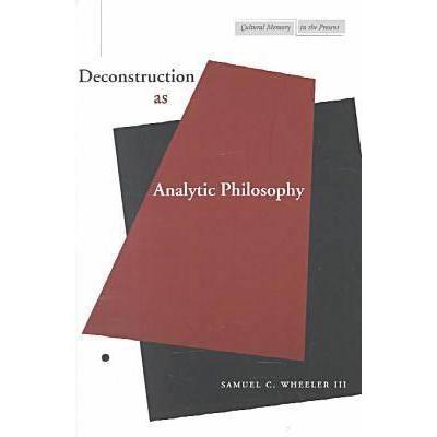 预订 Deconstruction as Analytic Philosophy