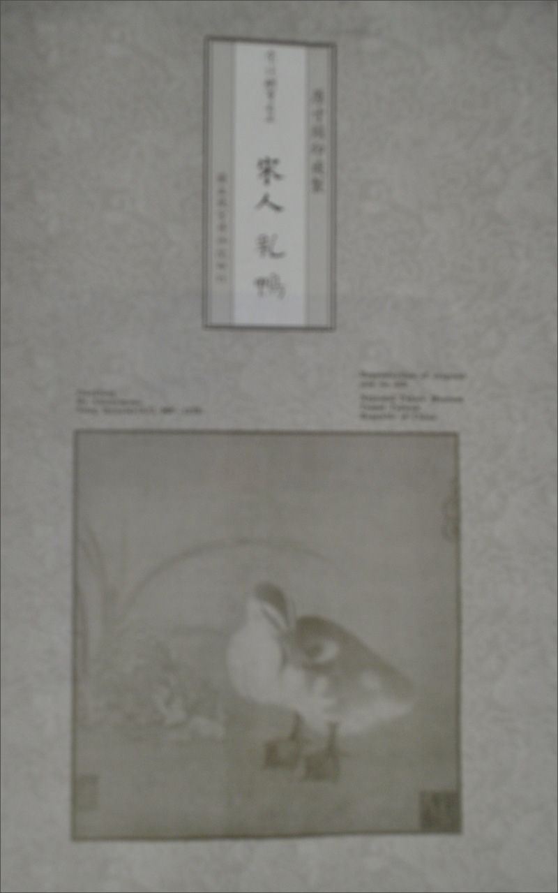 宋人 乳鴨畫心（絹布）