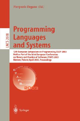【预订】programming languages and systems: 12th