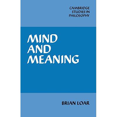 预订 Mind and Meaning: - Mind and Meaning