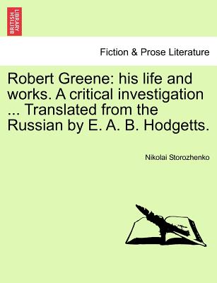 【预订】robert greene: his life and works. a