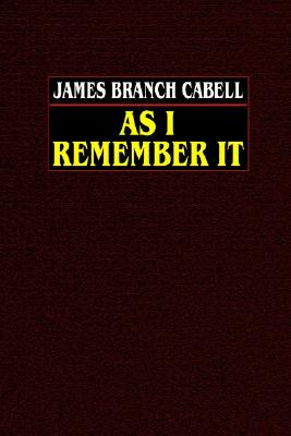 As I Remember It