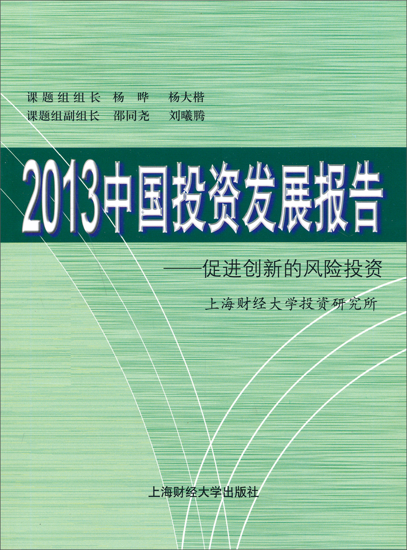 2013中国投资发展报告：促进创新的风险投资
