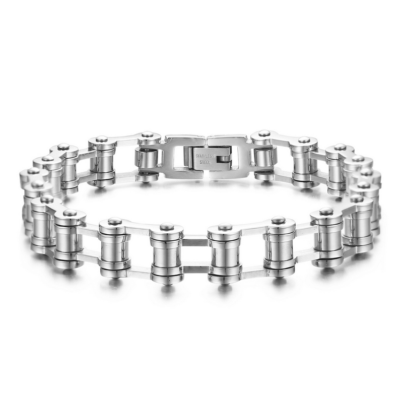 依特钛钢手链男士手链男款商务时尚潮男手饰手环 老公生日送男友生日礼物