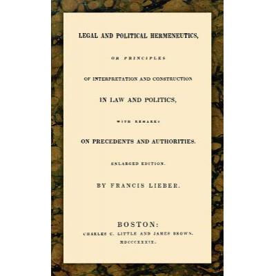 预订 Legal and Political Hermeneutics