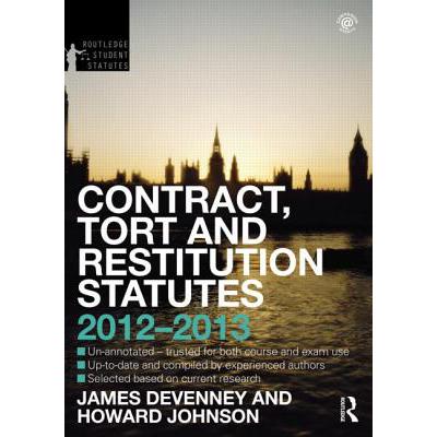 预订 Contract, Tort and Restitution Statutes 2012-2013