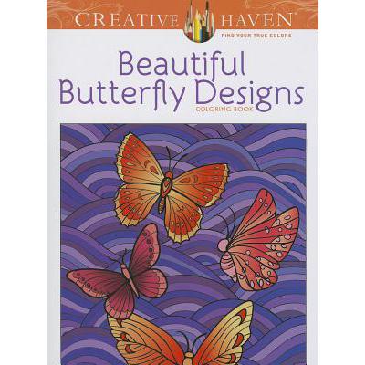 预订 Creative Haven Beautiful Butterfly Designs Coloring Book