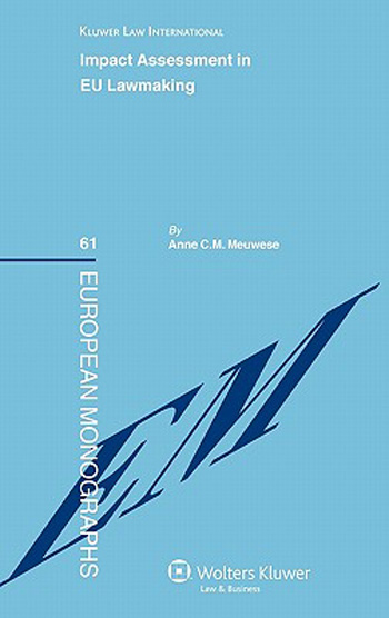 预订 Impact Assessment in Eu Lawmaking