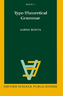 【预订】type-theoretical grammar