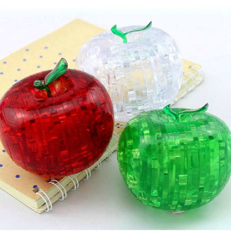 开心苹果拼图玩具儿童男孩女孩生日礼物10岁7-14岁 绿色-发光苹果拼图