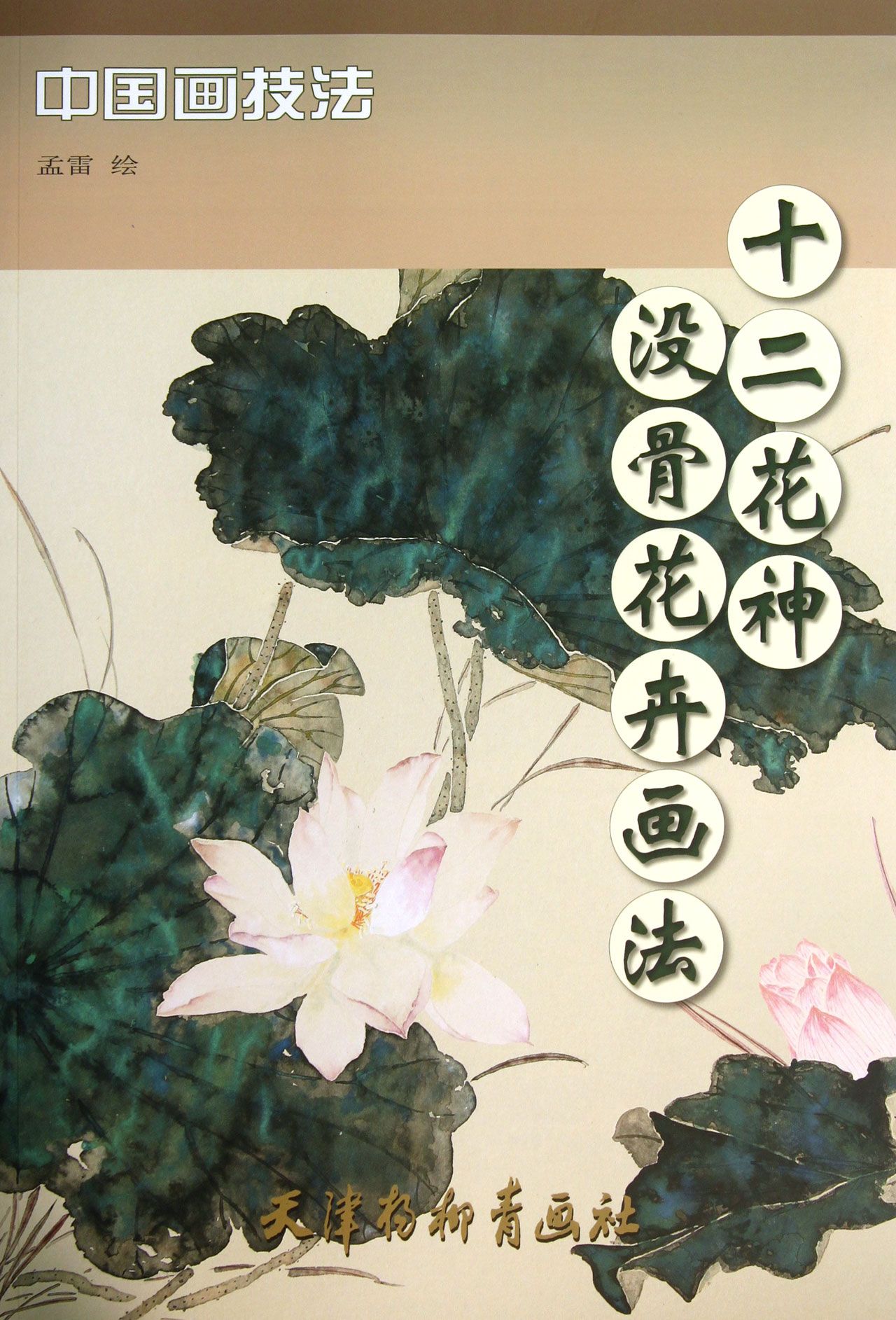 十二花神没骨花卉画法/中国画技法