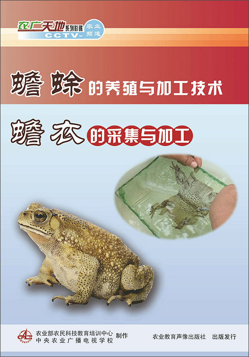 蟾蜍的养殖与加工技术 蟾衣的采集与加工（DVD）