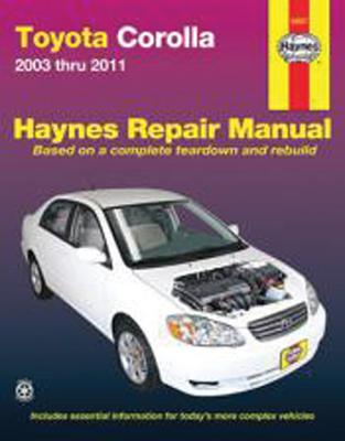 Haynes Toyota Corolla 2003 Thru