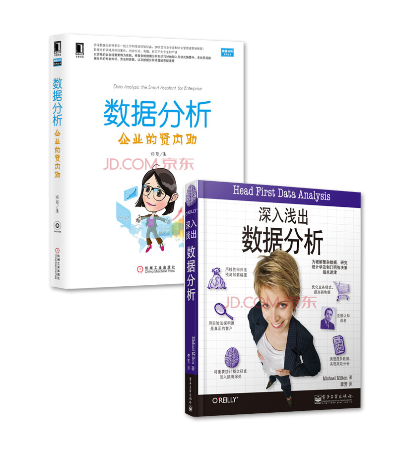 深入浅出数据分析+数据分析：企业的贤内助（京东套装共2册）