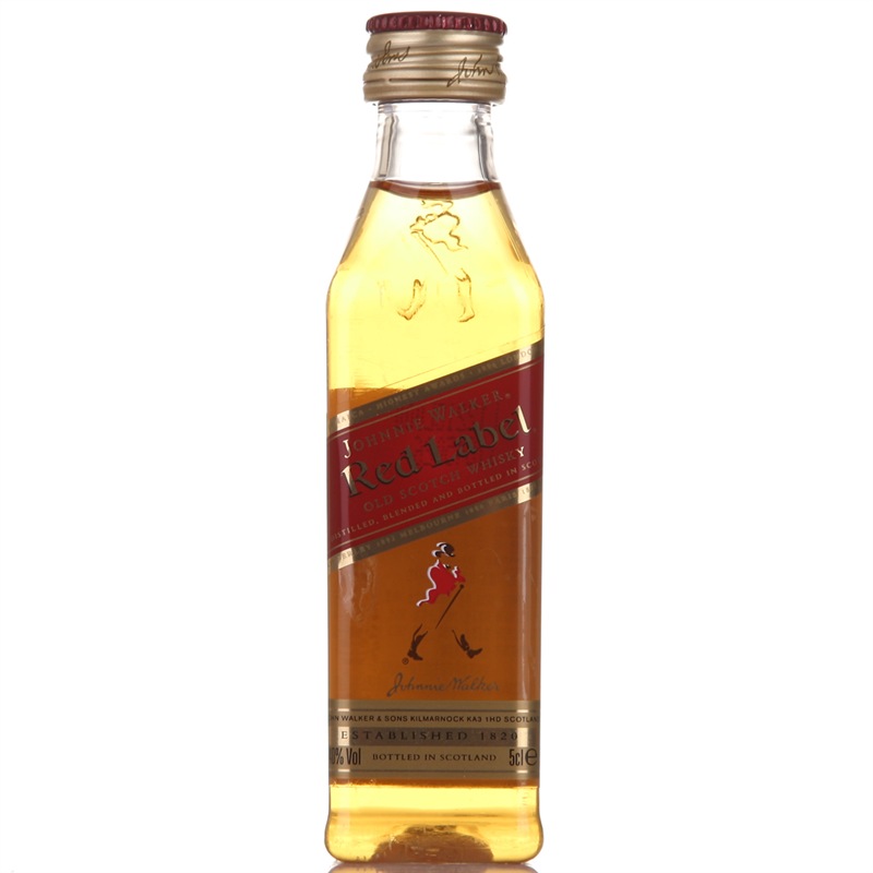 尊尼获加（Johnnie Walker）洋酒 红牌调配型苏格兰威士忌 50ml