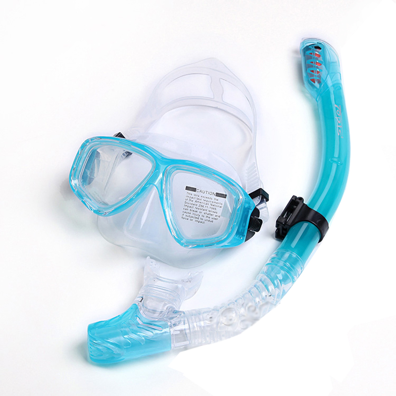TOPIS潜水镜  全干呼吸管  面镜 呼吸管 潜水装备 潜水套装  浮潜镜 浮潜装备 湖蓝色