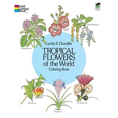 预订 Tropical Flowers of the World Coloring Book