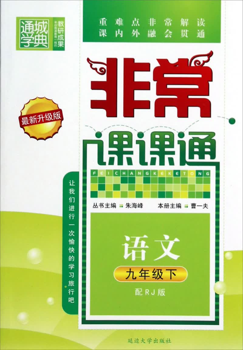 通城学典·非常课课通：语文（9年级下）（配RJ版）（最新升级版）封面