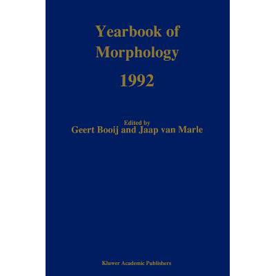 预订 Yearbook of Morphology 1992