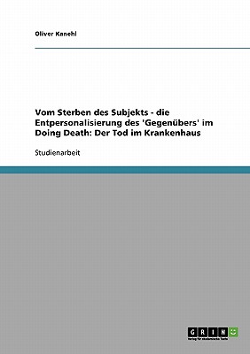Vom Sterben Des Subjekts - Di
