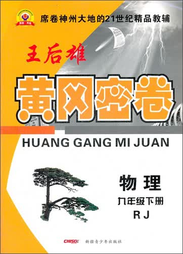 黄冈密卷：物理（9年级下册）（RJ）封面