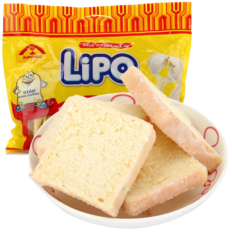 越南进口 Lipo原味面包干300g 零食大礼包 休闲食品 小吃