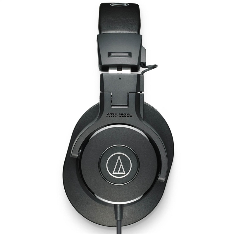 铁三角（Audio-technica）ATH-M30X 头戴式专业录音HIFI监听耳机 封闭式便携可折叠