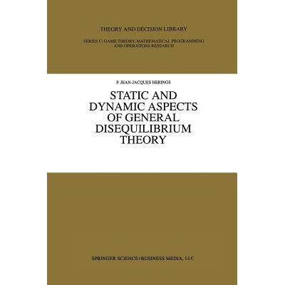 预订 Static and Dynamic Aspects of General Disequilibrium Theory