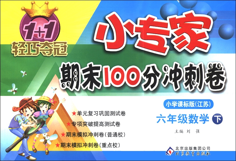1+1轻巧夺冠·小专家期末100分冲刺卷：6年级数学(下)(小学课标版)(江苏版)(2013春)封面