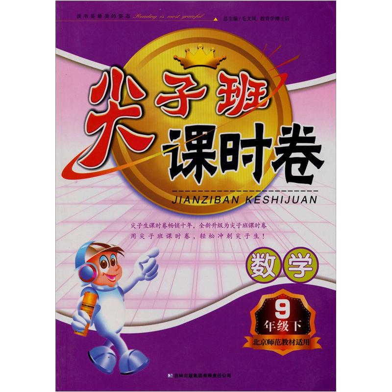 2013春·尖子班课时卷：9年级数学（下）（北京师范教材适用）封面