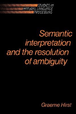 预订 semantic interpretation and the resolution of ambiguity