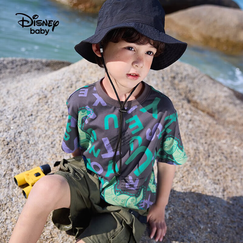 迪士尼（Disney）童装六一儿童节t恤男童短袖t恤夏季新款