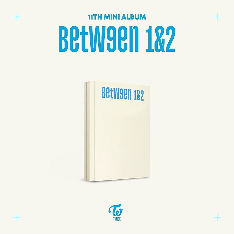 国内现货 TWICE 迷你11辑 BETWEEN 1&2 专辑CD 蓝色版（首批预售礼小卡）