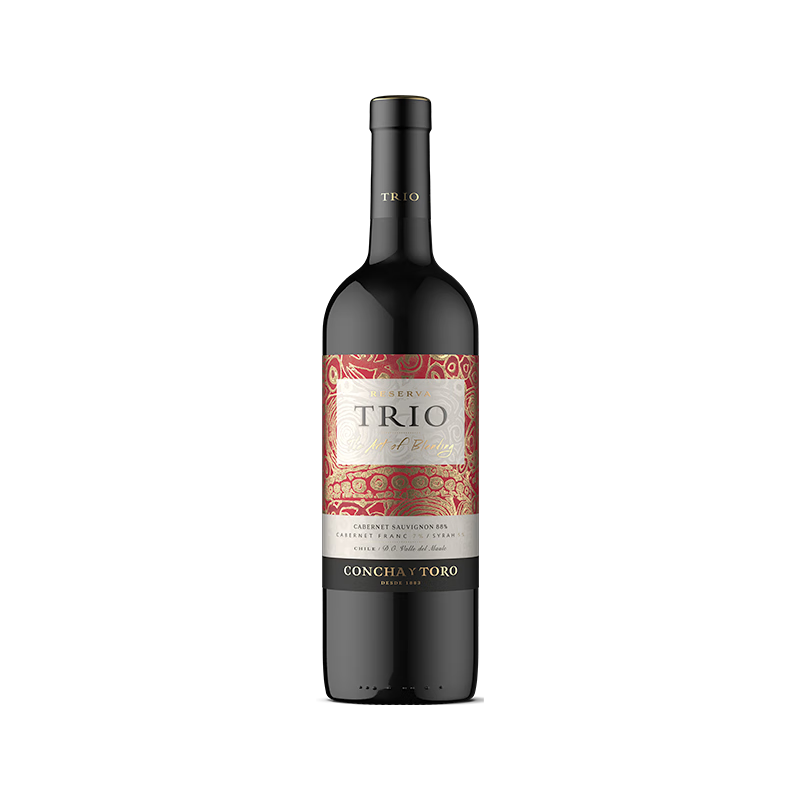 CONCHA Y TORO 干露 三重奏迈波谷干型红葡萄酒 750ml