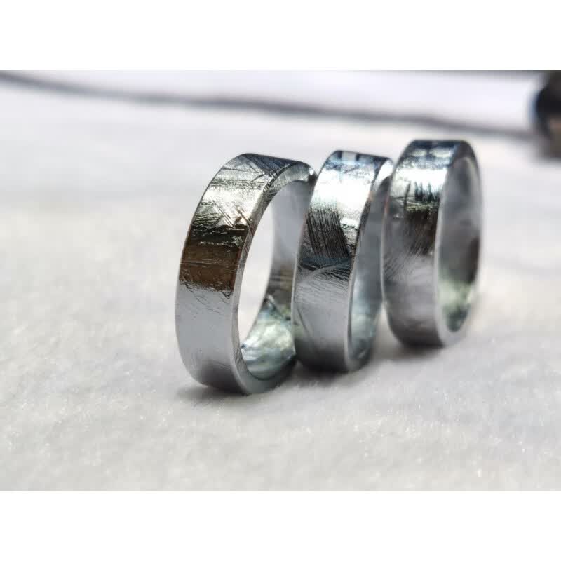 天魅瑞典m铁陨石戒指 天铁玄铁 指环重约7.2克 20码