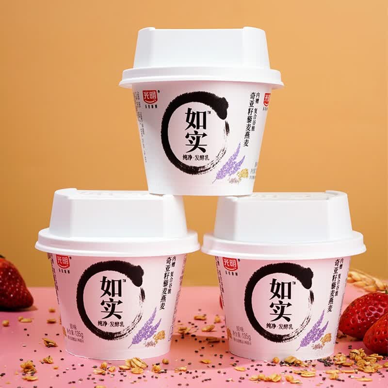 光明如实奇亚籽藜麦燕麦135g 24杯