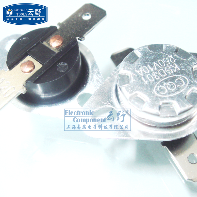 【高科美芯】 常闭温度开关ksd301 250v 10a 120度突跳式温控器 温控