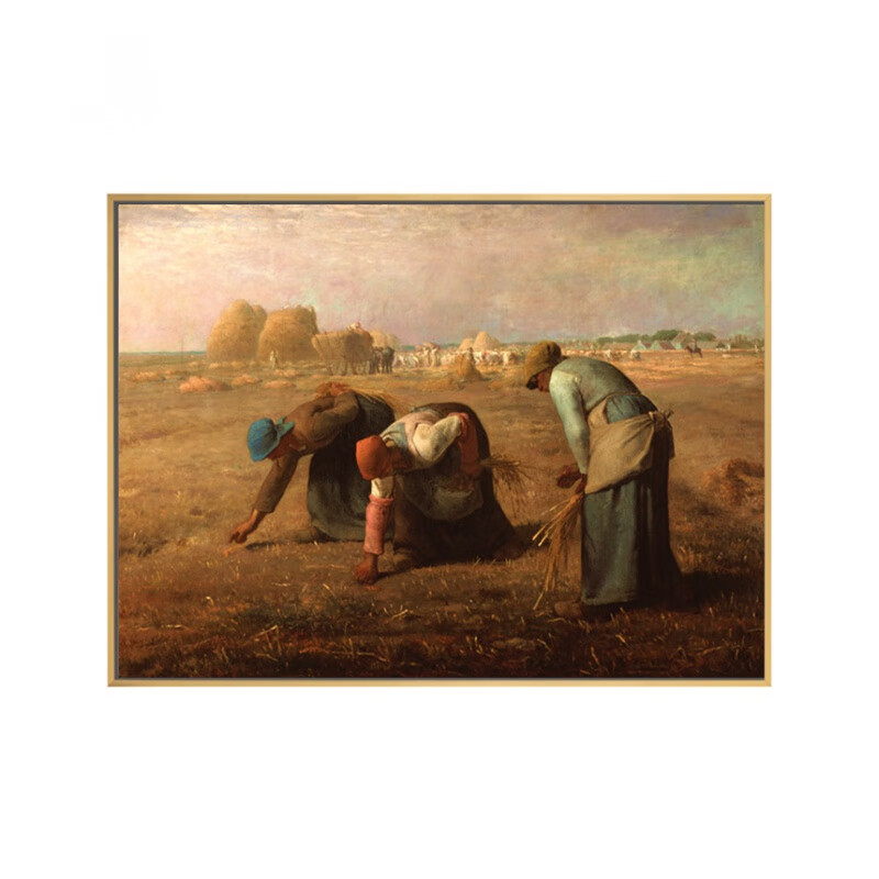 雅空米勒名画拾穗者播种者油画装饰画客厅餐厅卧室走廊挂画大师经典 0