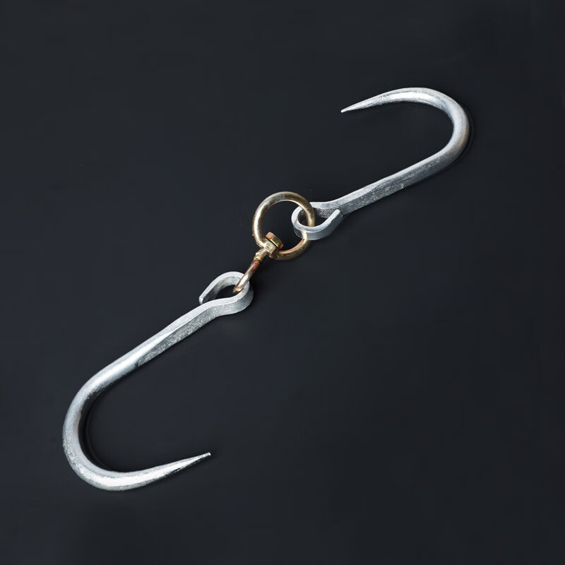 适之挂肉钩子屠夫猪肉勾子羊牛肉挂钩冷藏车商用铁钩子杀猪手钩 升级