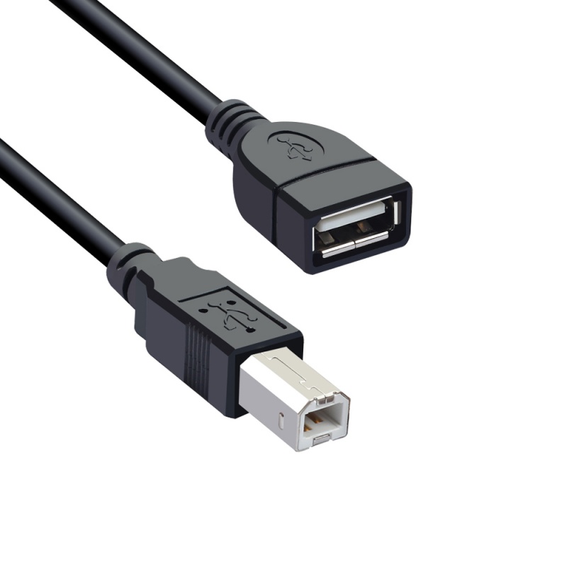 0设备转接线接口打印机线延长线 usb2.0母转打印公-0.5米