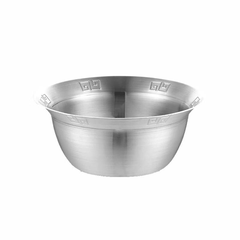 炉鼎记串串香专用锅铜色不锈钢火锅加厚商用火锅盆大容量鸳鸯锅 本色