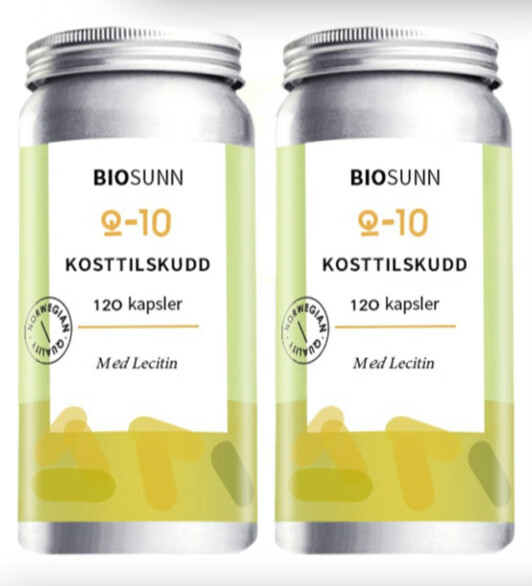 biosunn辅酶 q10胶囊挪威碧欧森卵磷脂保心血管心脏 浅黄色