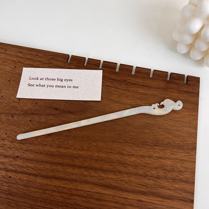 发簪盘发头饰醋酸人鱼簪子简约现代发钗日常挽发汉服簪子 a 凤首款