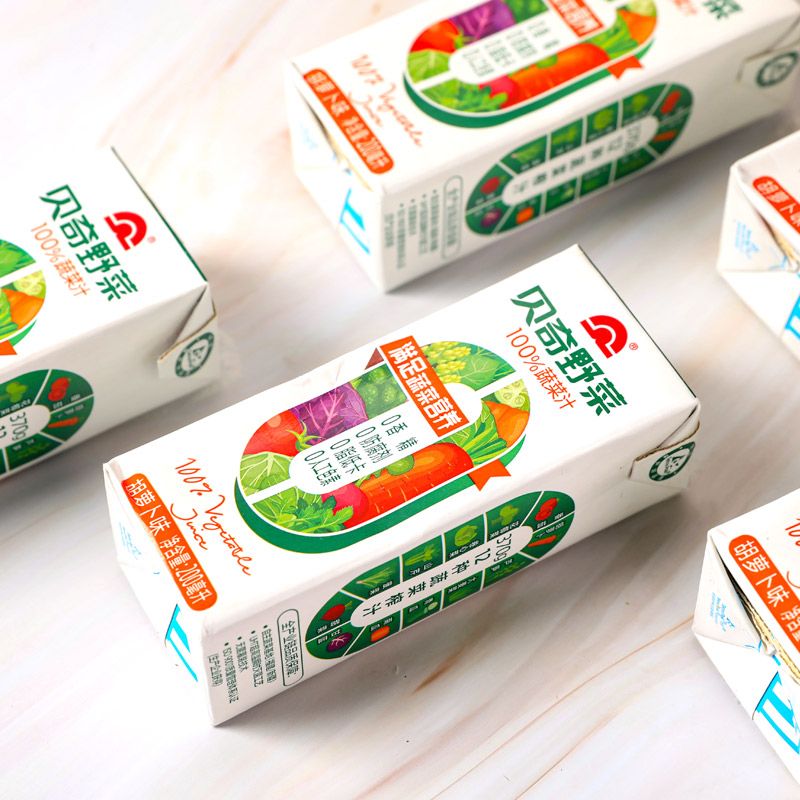 贝奇野菜汁蔬菜汁200ml盒装0脂轻断食果蔬汁胡萝卜汁营养 贝奇野菜200